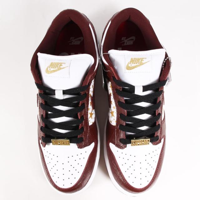 Supreme シュプリーム 10867 21SS ×NIKE SB DUNK LOW OG QS DH3228-103 ナイキ SB ダンク ロー OG ホワイト バークルートブラウン サイズ：26.5cm US8.5 【メンズ】【R044】
