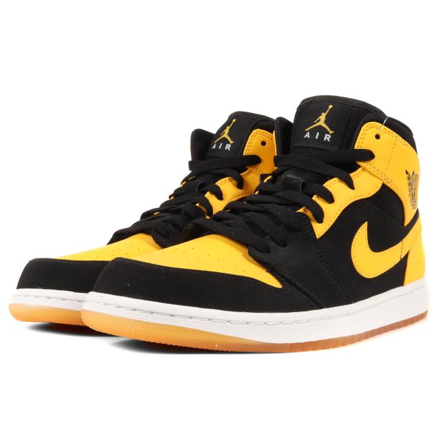 NIKE ナイキ AIR JORDAN 1 MID NEW LOVE (554724-035) 2017年 エアジョーダン 1 ミッド ニューラブ ブラック バーシティメイズ サイズ：US10 28.0cm スニーカー 【メンズ】【K3667】