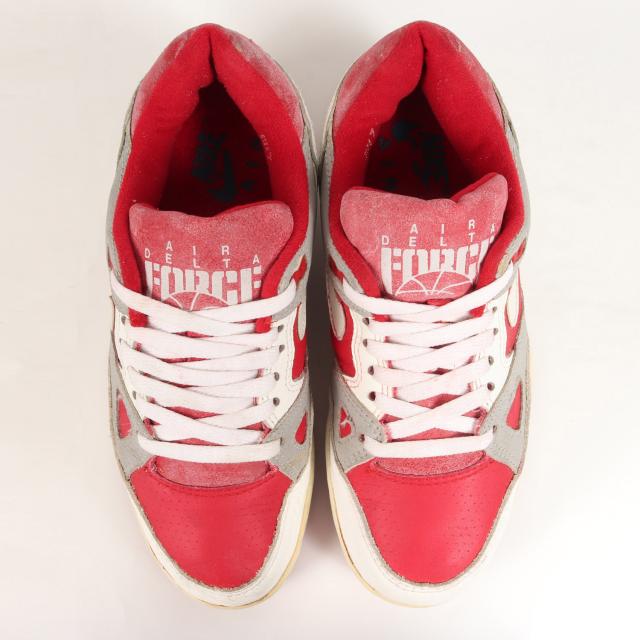 NIKE ナイキ AIR DELTA FORCE (1988年製 / KOREA製) vintage ヴィンテージ 80s エア デルタ フォース ローカット ヴィンテージ 韓国製 レッド グレー 赤 サイズ：US7 25.0cm スニーカー【メンズ】【中古】【K3690】