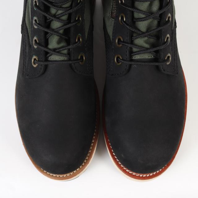 visvim ビズビム mastermind JAPAN 7-HOLE 73-FOLK 12SS ブラック カーキ サイズ：US9.5 27.5cm シューズ 靴 ブーツ マスターマインド コラボ 【メンズ】【中古】【新品同様】【K3679】