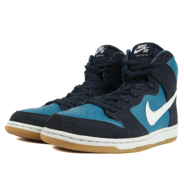 NIKE ナイキ SB ZOOM DUNK HIGH PRO (854851-414) 2017年 ズーム ダンク ハイ プロ オブシディアン ホワイト サイズ：US10.5 28.5cm スニーカー スケシュー スケボー 【メンズ】【中古】【K3721】