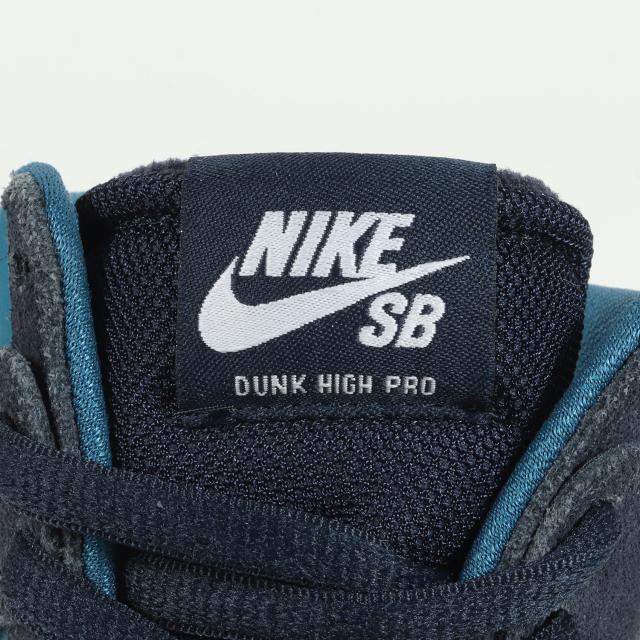 NIKE ナイキ SB ZOOM DUNK HIGH PRO (854851-414) 2017年 ズーム ダンク ハイ プロ オブシディアン ホワイト サイズ：US10.5 28.5cm スニーカー スケシュー スケボー 【メンズ】【中古】【K3721】