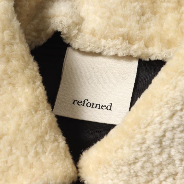refomed リフォメッド ジャケット サイズ:2 / 24AW 2WY ボアフリースカラー ホースレザー ボンバー ジャケット(H-M-D CASTRO LEATHER JAMPER) / ブラック 黒 / 日本製 / アウター ブルゾン 上着【メンズ】【K4417】 その他ジャケット・アウター