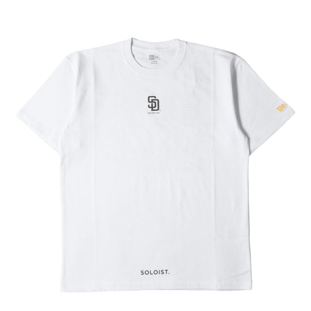 TAKAHIROMIYASHITA The Soloist. タカヒロミヤシタ ザ ソロイスト Tシャツ サイズ:XL / 24AW NEW ERA ×MLB サンディエゴ・パドレス クルーネック Tシャツ (SS Cotton SD) / ホワイト 白 / トップス カットソー 半袖 / コラボ【メンズ】【K4425】