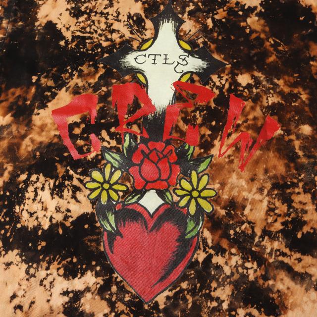 CVTVLIST カタリスト Tシャツ サイズ:2 / Ed Hardy リメイク ブリーチ加工 オーバーサイズ ヘビーウェイト クルーネック Tシャツ / ブラック 黒 / トップス カットソー 半袖【メンズ】【中古】【美品】【K4425】_4