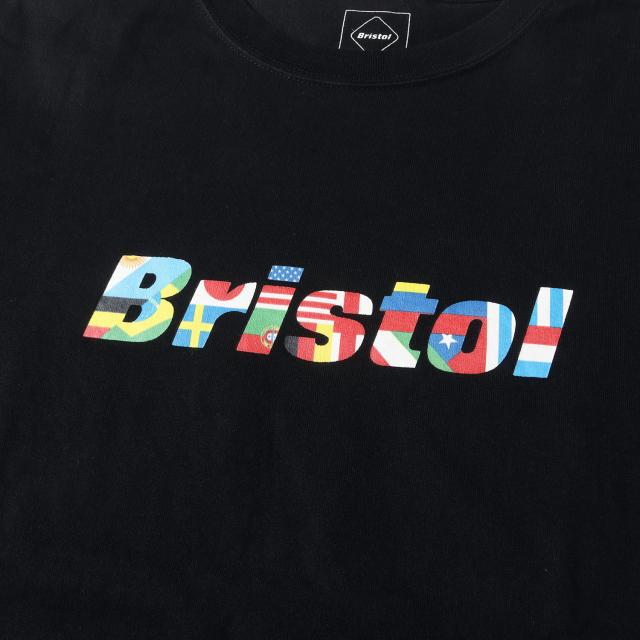 F.C.Real Bristol エフシーレアルブリストル Tシャツ サイズ:M / 20SS フラッグロゴ クルーネック Tシャツ (FLAG LOGO TEE) / ブラック 黒 / トップス カットソー 半袖【メンズ】【中古】【K4419】