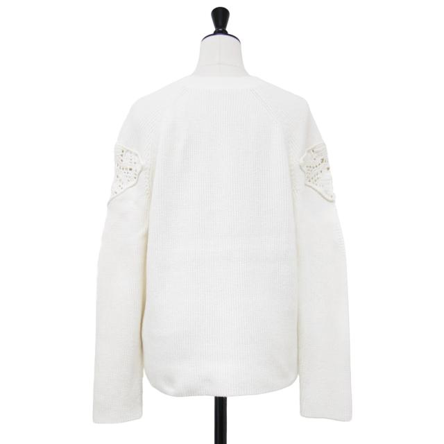 theory luxe セオリーリュクス ニット ホワイト 白 サイズ:38(M) / 24