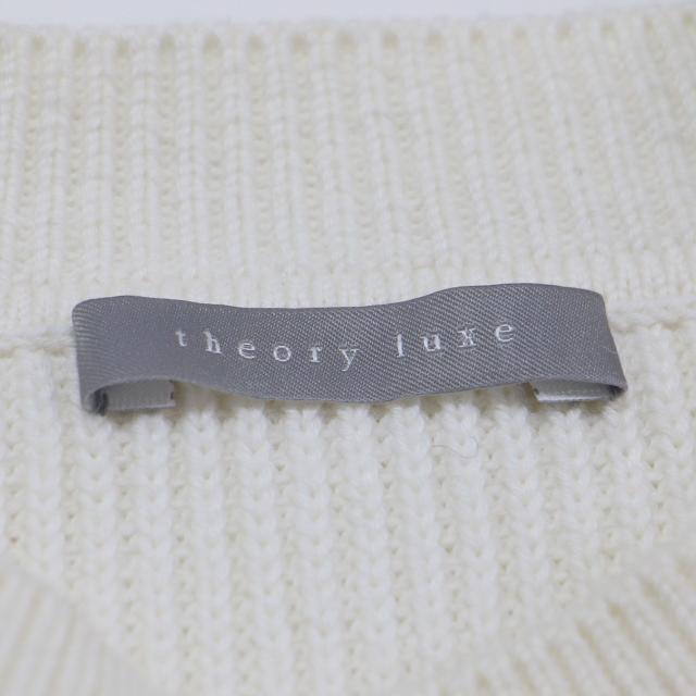 theory luxe セオリーリュクス ニット ホワイト 白 サイズ:38(M) / 24