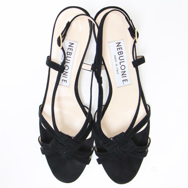 NEBULONI E. ブラックスリングバックサンダル NEBULONI E. ブラックスリングバックサンダル