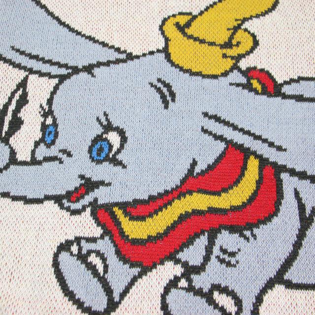 MOUSSY マウジー Disney ニット ホワイト系 白 サイズ:FREE / SERIES CREATED ダンボ ジャガード ニット / MD OT W JACQUARD DUMBO / プルオーバー クルーネック / コットン / トップス セーター プルオーバー【レディース】【中古】 MOUSSY マウジー Disney ニット ホワイト系 白 サイズ:FREE