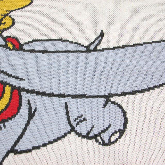 MOUSSY マウジー Disney ニット ホワイト系 白 サイズ:FREE / SERIES CREATED ダンボ ジャガード ニット / MD OT W JACQUARD DUMBO / プルオーバー クルーネック / コットン / トップス セーター プルオーバー【レディース】【中古】 MOUSSY マウジー Disney ニット ホワイト系 白 サイズ:FREE