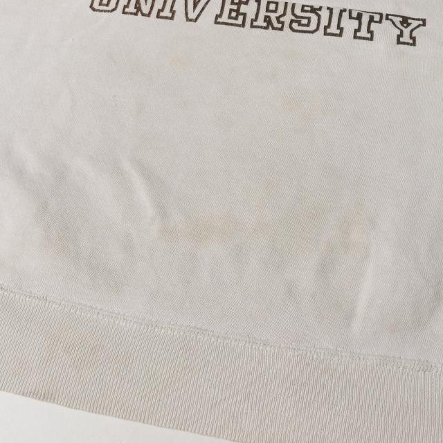 U.S.VINTAGE ヴィンテージ 50〜60s 3段 カレッジプリント 半袖 スウェット マイアミ大学モデル サンドベージュ系 詳細参照(L位) トップス トレーナー 古着 【メンズ】【中古】【K3870】