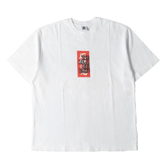 BlackEyePatch ブラックアイパッチ Tシャツ サイズ:L / 取扱注意ロゴ クルーネック Tシャツ / ホワイト 白 / トップス カットソー 半袖【メンズ】【中古】【K4428】