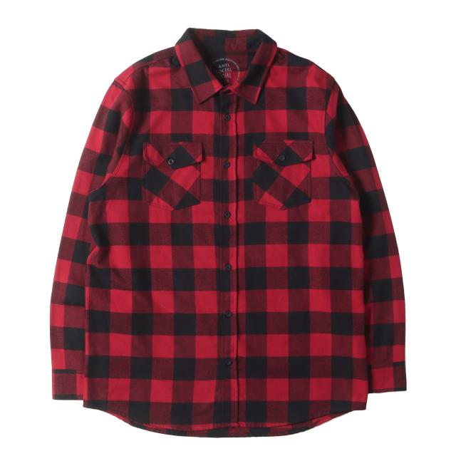 ANTI SOCIAL SOCIAL CLUB フランネルシャツ ASSC Lサイズ Anti Social Social Club（アンチソーシャルソーシャルクラブ・ASSC