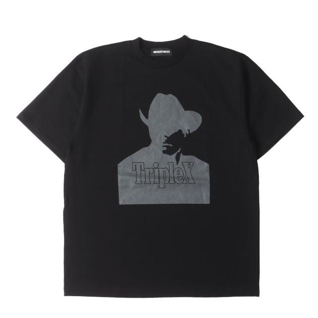 GOD SELECTION XXX ゴッド・セレクション・トリプルエックス Tシャツ サイズ:M / 23SS カウボーイ グラフィック クルーネック Tシャツ / ブラック 黒 / トップス カットソー 半袖【メンズ】【中古】【美品】【K4430】