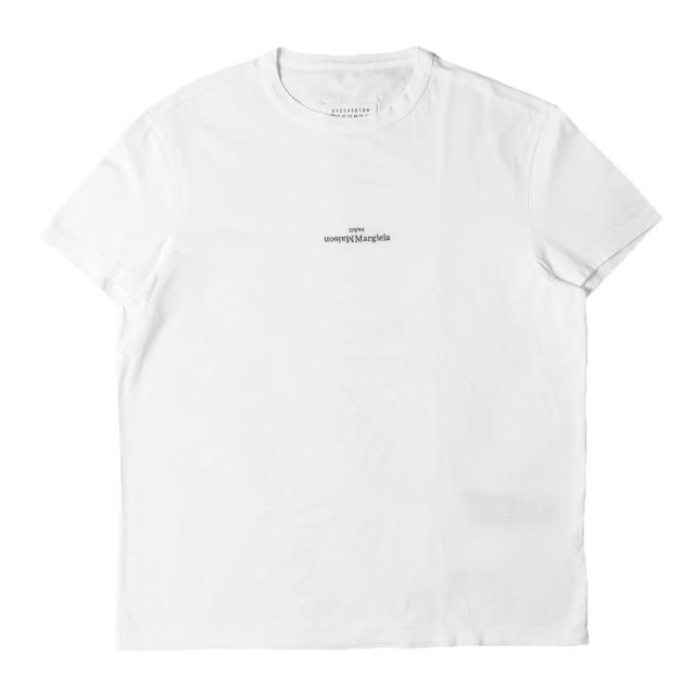 Maison Margiela メゾン マルジェラ Tシャツ サイズ:48 / 24AW 反転ロゴ 刺繍 クルーネック Tシャツ (S30GC0701 S22816) / ホワイト 白 / トップス カットソー 半袖【メンズ】【中古】【美品】【K4430】