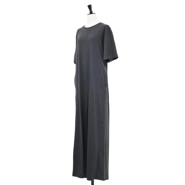 Plage プラージュ ワンピース チャコールグレー サイズ:38(M) / ネップ コットン オールインワン / クルーネック 半袖 ワイド カットソー素材 / 日本製 / トップス ドレス【レディース】【中古】【K4430】_2