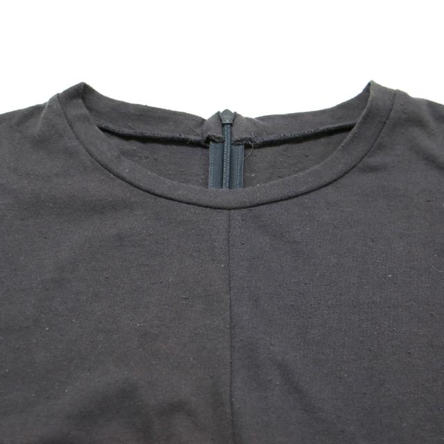 Plage プラージュ ワンピース チャコールグレー サイズ:38(M) / ネップ コットン オールインワン / クルーネック 半袖 ワイド カットソー素材 / 日本製 / トップス ドレス【レディース】【中古】【K4430】_4