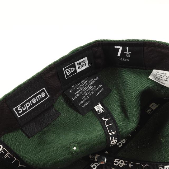 Supreme シュプリーム キャップ サイズ:7 1/8(56.8cm) / 20AW NEW ERA アイスSロゴ ベースボールキャップ (S Logo New Era) / ブライトオリーブ / ブランド 帽子 / コラボ 別注【メンズ】【中古】【K4435】