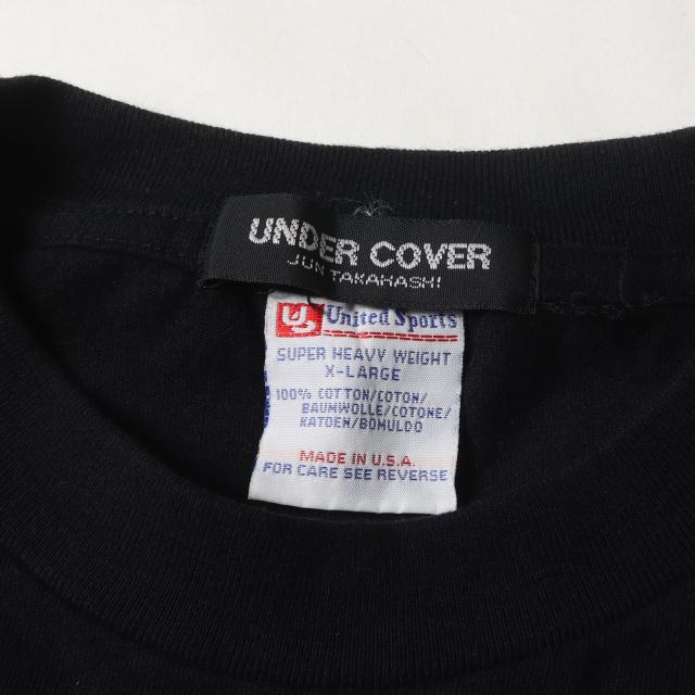 UNDERCOVER アンダーカバー Tシャツ サイズ:XL / 90s 初期モデル ビッグ Uロゴ クルーネック Tシャツ (United Sportsボディ) / ブラック 黒 / トップス カットソー 半袖【メンズ】【中古】【K4436】_2