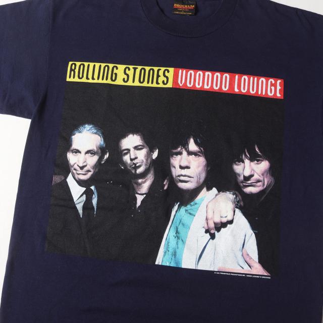 Vintage Music Item Tシャツ サイズ:L / 90s The Rolling Stones Voodoo Lounge TOUR 94/95 クルーネック Tシャツ (BROCKUMボディ / USA製) / ネイビー 紺 / 90年代 古着 ヴィンテージ / トップス カットソー 半袖 バンドT ロックT【メンズ】【中古】【K4439】_3