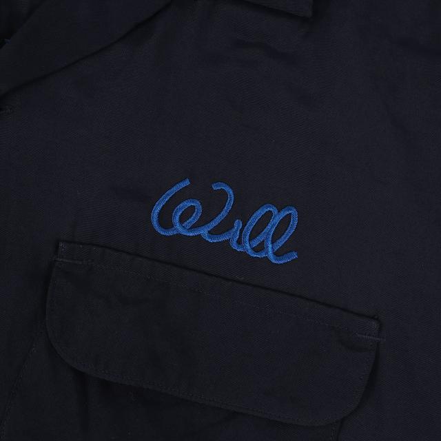 SUNDINISTA EXPERIENCE サンディニスタ エクスペリエンス シャツ サイズ:S / オープンカラー 7分袖 レーヨン ロングシャツ (W.O.T.E WILL -OPEN COLLAR LONG SHIRT) / ネイビー 紺 / トップス カジュアルシャツ 長袖【メンズ】【中古】【K4441】