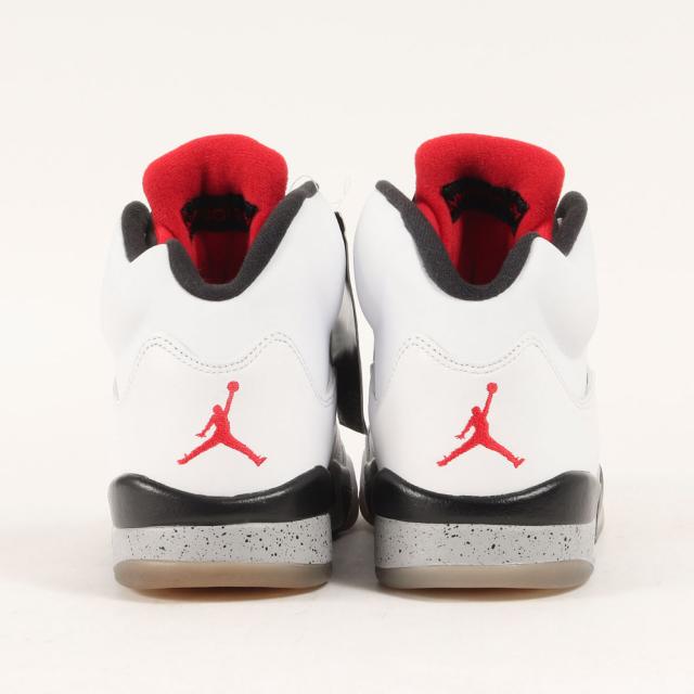 NIKE ナイキ サイズ:26.5cm / AIR JORDAN 5 RETRO WHITE CEMENT (136027-104) エアジョーダン5 レトロ ホワイト セメント / ホワイト ユニバーシティレッド ブラック / US8.5 / スニーカー バッシュ シューズ 靴【メンズ】【K4442】_2