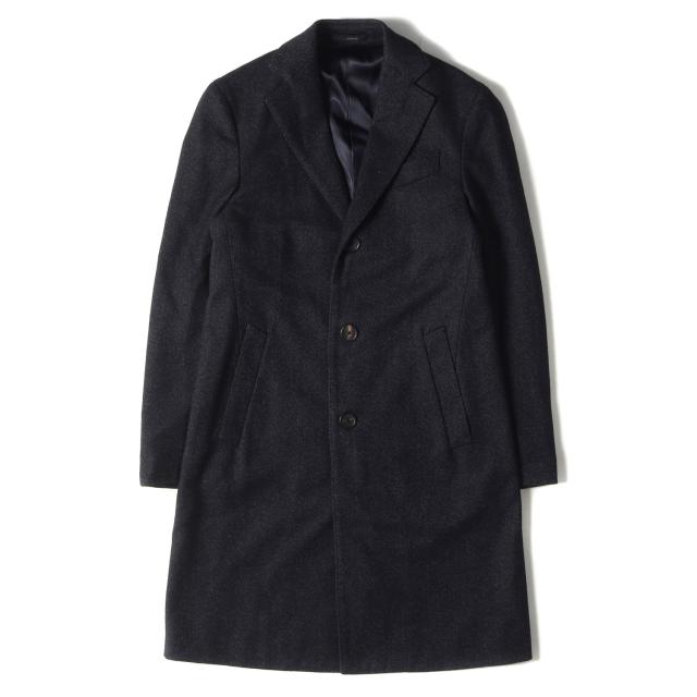 LARDINI チェスターコート ネイビー/サイズ42