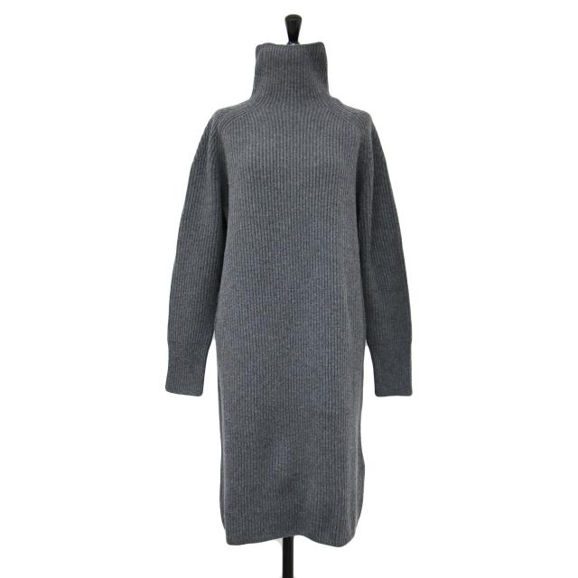 S Max Maraウールカシミヤニットワンピースグレー