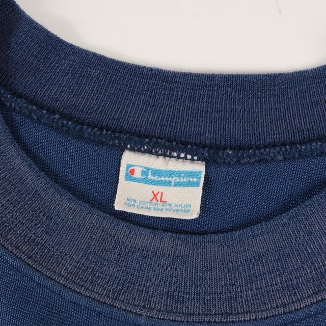70s USA製 Champion 染み込み バータグ チャンピオン 七分 雰囲気抜群
