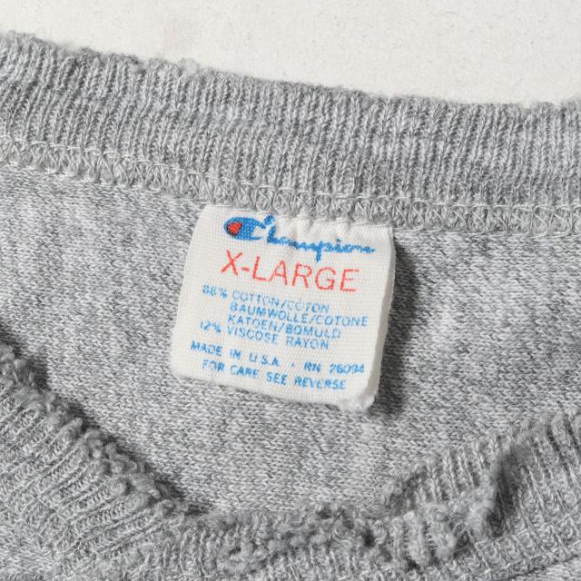80年代チャンピオンシャツ X-LARGE　トリコタグ【ビンテージ】 雰囲気抜群 ビッグサイズ】Champion vintage チャンピオン