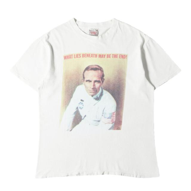 A BATHING APE ア ベイシング エイプ Tシャツ サイズ:M / 90s 初期 吹き出しタグ 猿の惑星 テイラー大佐 クルーネック Tシャツ (ONEITAボディ) / ホワイト 白 / 90年代 アーカイブ / トップス カットソー 半袖【メンズ】【中古】【K4444】