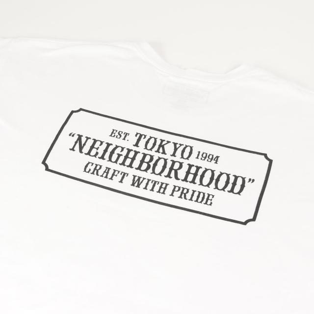 NEIGHBORHOOD ネイバーフッド Tシャツ サイズ:XXL / ブランドロゴ ロングスリーブ Tシャツ / ホワイト 白 / トップス カットソー 長袖【メンズ】【中古】【K4445】 NEIGHBORHOOD ネイバーフッド Tシャツ サイズ:XXL / ブランドロゴ