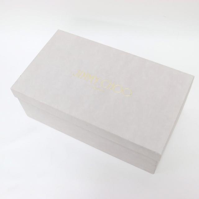 JIMMY CHOO ジミーチュウ シルバー サイズ:36(23.0cm) / メタリック レザー アンクルストラップ シューズ / LUCY FLAT パンプス ポインテッドトゥ フラット / イタリア製 / ブランド シューズ 靴【レディース】【中古】【K4445】