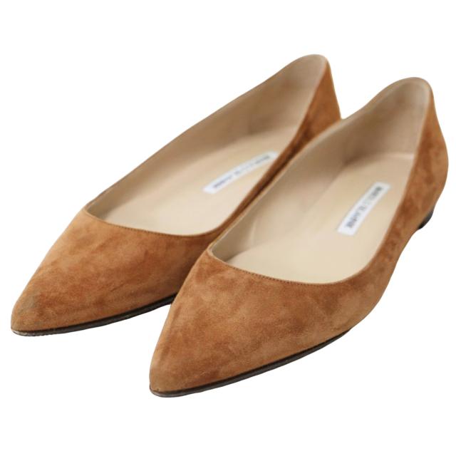 MANOLO BLAHNIK マノロブラニク ブラウン サイズ:36(23.0cm
