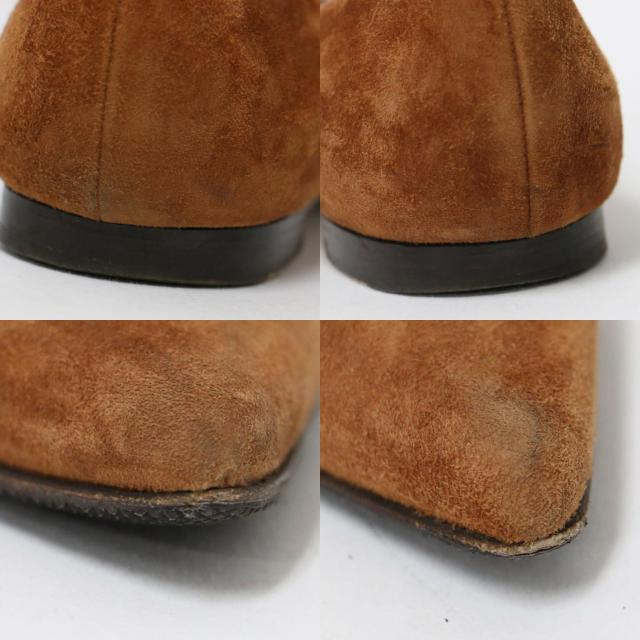 マノロブラニク BBFLAT スウェードレザーポインテッドトゥフラットシューズ マノロブラニク BBFLAT スウェードレザーポインテッドトゥフラット