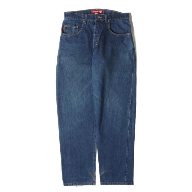 90's STUSSY ダークグレー デニムパンツ 32R stussy(ステューシー) デニムパンツ インディゴ サイズ 32