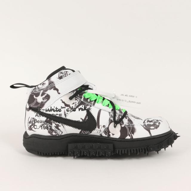 OFF-WHITE オフホワイト サイズ:26.0cm / 24SS NIKE AIR FORCE 1 MID SP LTHR GRIM REAPER (DR0500-102) / ナイキ エアフォース1 ミッド レザー 死神 / ホワイト ブラック / US8 / ミドルカット スニーカー シューズ 靴 / コラボ【メンズ】【K4449】_3