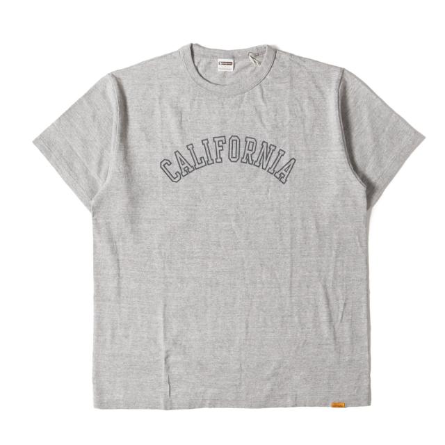 STANDARD CALIFORNIA スタンダードカリフォルニア Tシャツ サイズ:L / 22AW ウォッシュド加工 フロント ロゴ バインダーネック Tシャツ (SD 88/12 LOGO T) / ヘザーグレー / トップス カットソー 半袖【メンズ】【K4452】