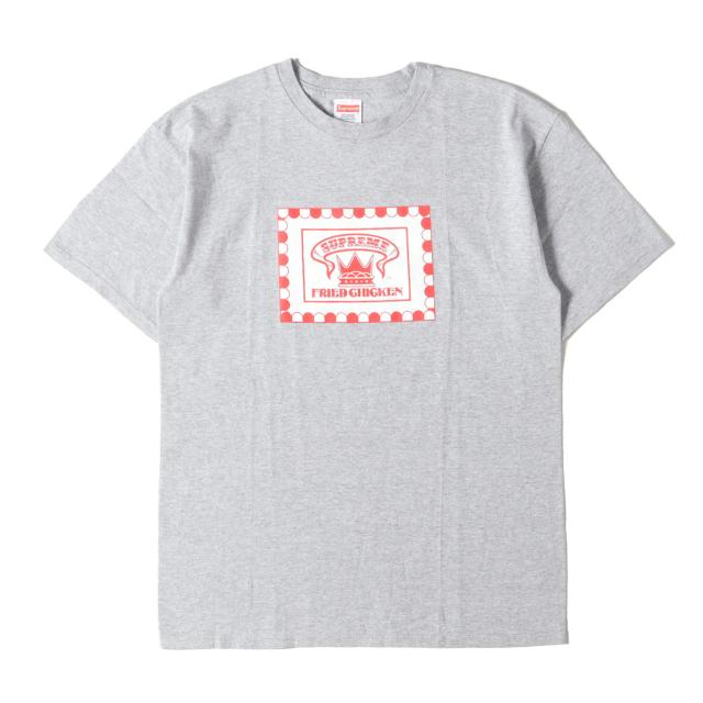 Supreme シュプリーム Tシャツ サイズ:M / フライドチキン グラフィック クルーネック Tシャツ (Fried Chicken Tee) / ヘザーグレー / トップス カットソー 半袖【メンズ】【中古】【K4453】