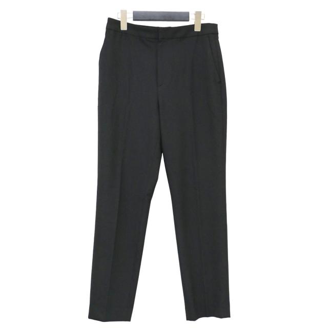 M-PREMIER エムプルミエ パンツ ブラック 黒 サイズ:38(M) / 24秋冬 2WAYストレッチ センタープレス スティック パンツ / テーパード ウエストゴム / 日本製 / ボトムス ズボン【レディース】【中古】【美品】【K4458】