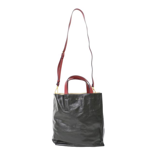 MARNI マルニ バッグ グレー レッド / Museo Soft ミニバッグ MARNI マルニ バッグ グレー レッド / Museo Soft ミニバッグ