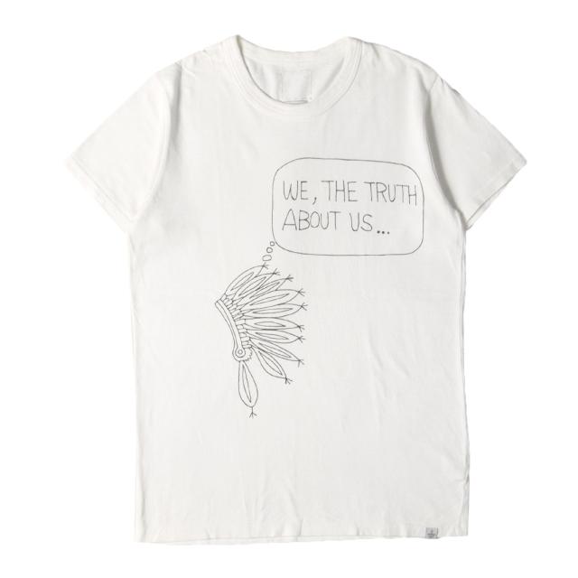 visvim ビズビム Tシャツ サイズ:2 ネイティブ スケッチ クルーネック Tシャツ (SKETCH VINTAGE CREW S/S) / ホワイト 白 / トップス カットソー 半袖【メンズ】【中古】【K4456】