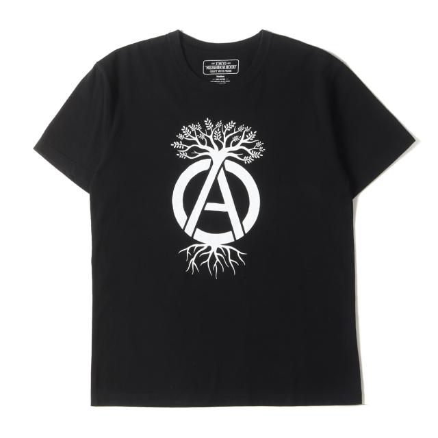 NEIGHBORHOOD ネイバーフッド Tシャツ サイズ:M / SRL アイコンマーク クルーネック Tシャツ / ブラック 黒 / トップス カットソー 半袖【メンズ】【中古】【K4456】