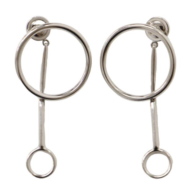 Christian Dior クリスチャン ディオール サークルモチーフ ピアス シルバー Dior Shades アクセサリー ブランド【レディース】【中古】【K4200】