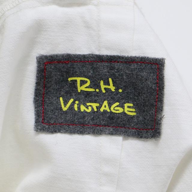 Ron Herman ロンハーマン R.H.VINTAGE サロペット ホワイト 白 サイズ:S / レースアップ スクエアネック ジャンプスーツ / Lace Up Square Neck Jumpsuit オールインワン / ボトムス ズボン 【レディース】【中古】【K4456】