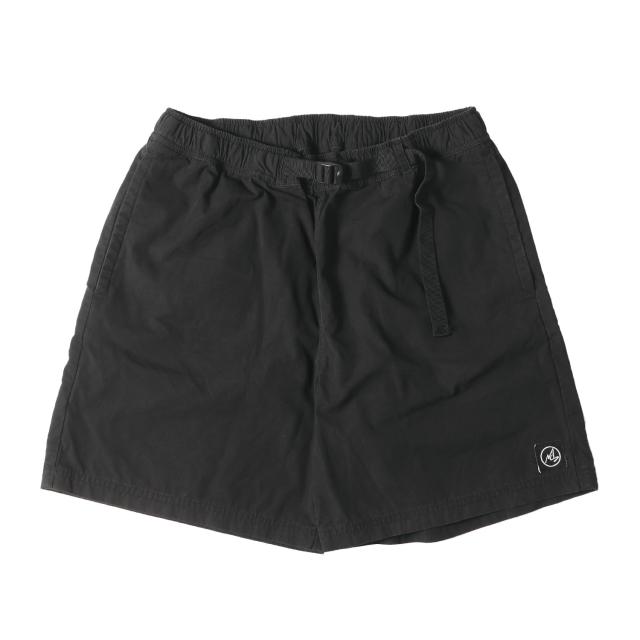 MASSES マシス パンツ サイズ:XL リップストップ イージー ショーツ ブラック 黒 ボトムス ズボン ショートパンツ【メンズ】【中古】【K4159】