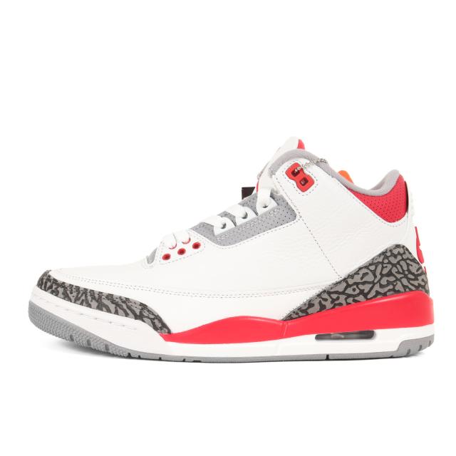 NIKE ナイキ サイズ:26.0cm / AIR JORDAN 3 RETRO FIRE RED (DN3707-160) / エアジョーダン3 レトロ / ホワイト ファイアレッド / US8 / スニーカー バッシュ シューズ 靴【メンズ】【K4460】