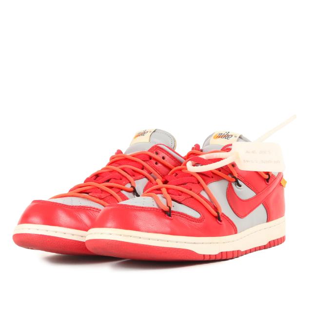OFF-WHITE オフホワイト サイズ:25.5cm / NIKE DUNK LOW LTHR / OW (CT0856-600) / ダンク ロー / ユニバーシティレッド ウルフグレー / US7.5 / ローカット スニーカー シューズ 靴 / コラボ【メンズ】【中古】【K4460】 OFF-WHITE オフホワイト サイズ:25.5cm / NIKE DUNK LOW LTHR / OW