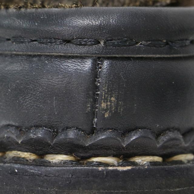 Paraboot パラブーツ ブラック 黒 サイズ:UK4(23.5cm) / ミカエル グリフ2 チロリアンシューズ / MICHAEL GRIFF ？ / ラバーソール ハラコ ファー リスレザー / フランス製 / ブランド 靴【レディース】【中古】【K4460】